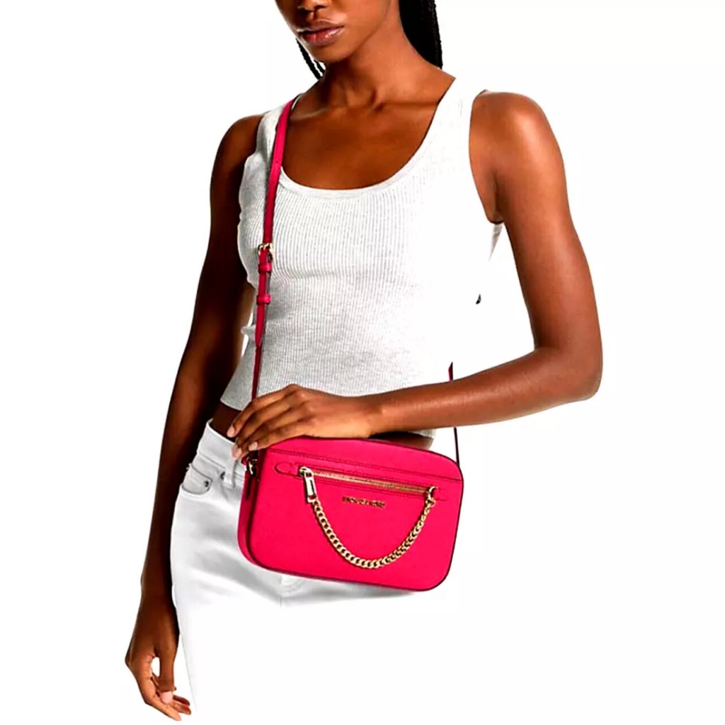 Michael Kors Jet Set Large Crossbody Bag (Electric Pink) 35s1gttc7l-Pink #Nwt